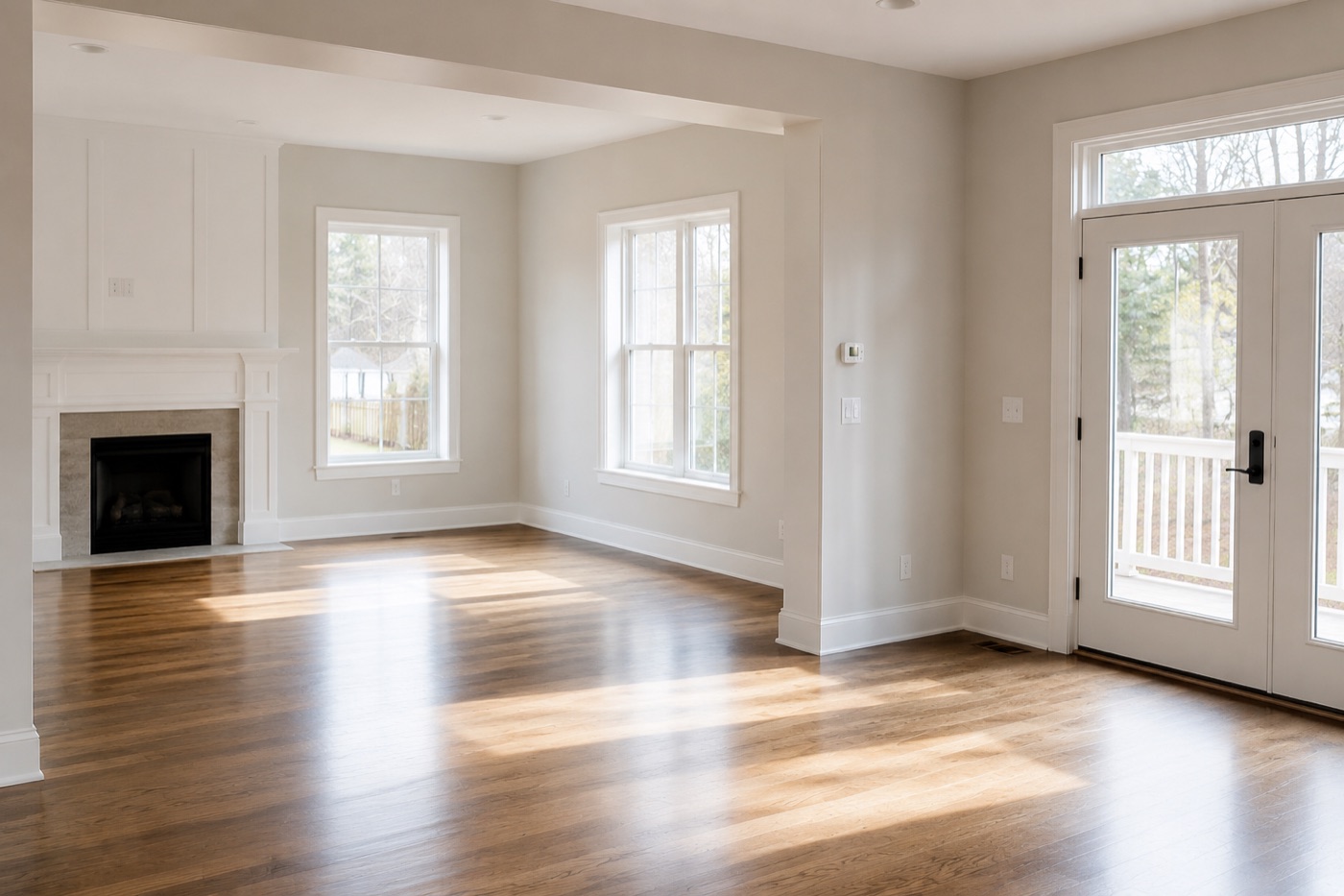 Empty home ready for move cleaning